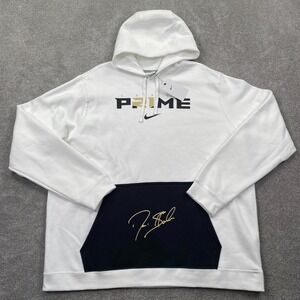 White and Black Men's Hoodie